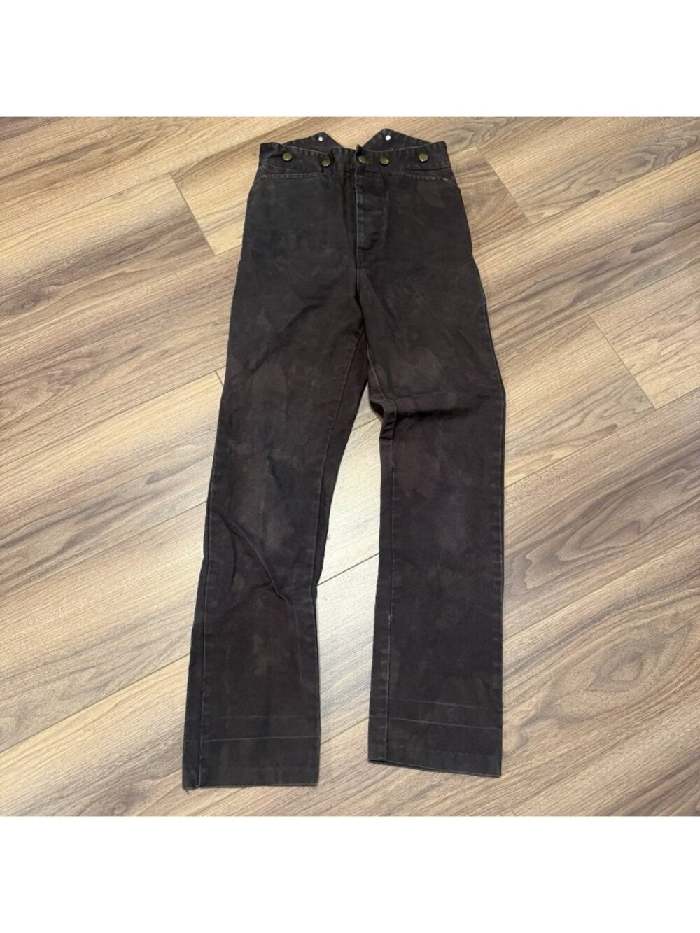 Vintage Western Buckle Back Pants Brown Size 28x31